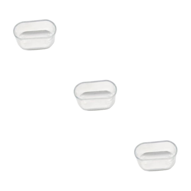 Inteprter 16 unids/set base de silla ovalada cubierta de goma de tendón de vaca protección transparente de moda 16*34mm Type1 NO1