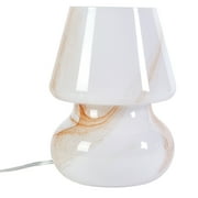 Urban Shop Brown Marble Glass Mushroom Lamp, 10 H x 7.5 W, Plug in