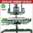 thumbnail image 2 of Siège de Travail de Jardin Roulant – Chariot Robuste avec Rotation à 360° – Charge de 400 lb – Pneus Tout-Terrain de 10 Pouces – Poignée Extensible et Plateau à Outils – Plantation, Désherbage et Cour, 2 of 8