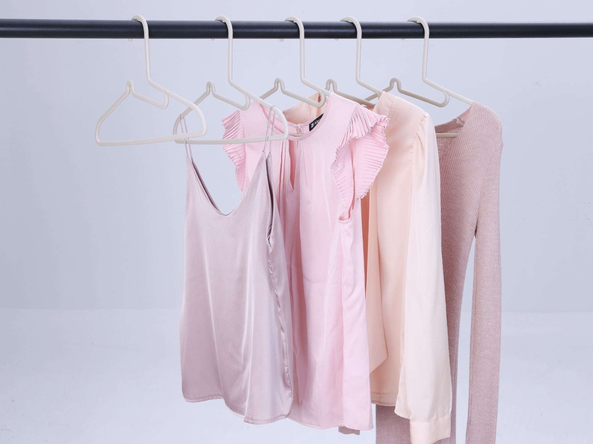 Unique Bargains Pants Hangers Clothes Hangers for Closet Organization 10 Pcs Light Gray