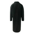 thumbnail image 5 of TIMIFIS Manteau en Mélange de Laine Mi-Long pour Femmes, Mode d'Automne, Grand Revers Cranté, Simple Boutonnage, Trench pour Femmes, 5 of 5