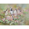 thumbnail image 3 of Zareckaya, Tatiana 14x12 Black Modern Framed Museum Art Print Titled - Large Wagtail Family, 3 of 5