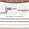 thumbnail image 2 of 5m x 3mm Round Genuine Leather String Cowhide Leather Cord Coconut Brown Natural Yak Hide Suede Rope Beading Threads, 2 of 9