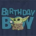 thumbnail image 2 of Boy's Star Wars: The Mandalorian Cute Grogu Birthday Boy  Graphic Tee Navy Blue Small, 2 of 4