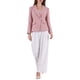 thumbnail image 2 of Blazers de tweed para mujer Inspire Chic, de doble botonadura, de manga larga, chaquetas de oficina, 2XL, rosa, 2 of 5