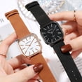 thumbnail image 5 of Reloj de cuarzo cuadrado sencillo con correa de reloj para estudiantes, para hombres y mujeres, estilo temperamental sencillo, 5 of 5