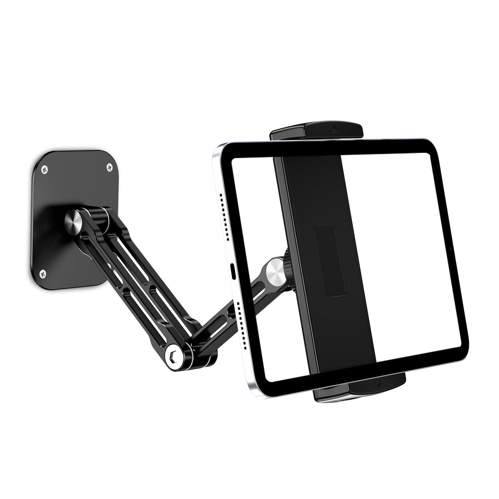 CreaDream Aluminium Tablet Wall Mount Holder, 360°Rotating Foldable Extendable for iPad Pro Air Mini, Galaxy Tab, 4.7-13" Devices