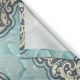 thumbnail image 3 of Ambesonne Victorian Kitchen Curtains, Rococo Era Designs, 55"x45", Pale Blue Ivory, 3 of 3