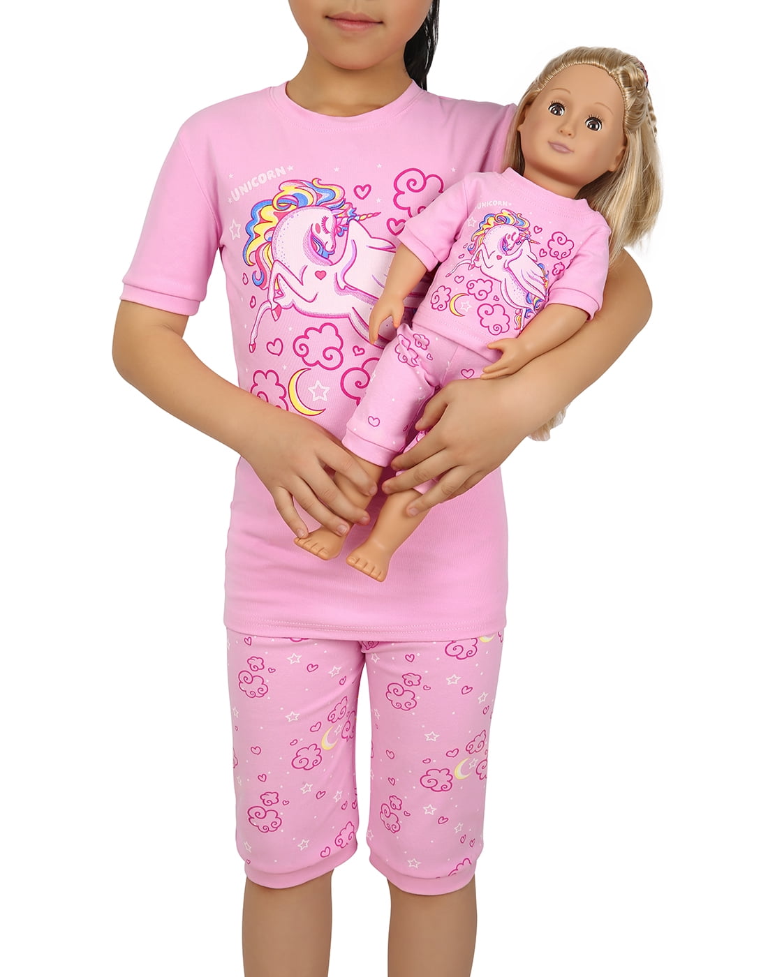 Dream with Me Matching Doll Pajamas for Girls and 18 Inch Dolls 
