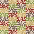 thumbnail image 1 of Ahgly Company Machine Washable Indoor Square Transitional Brown Gold Area Rugs, 4' Square, 1 of 7