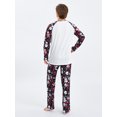 thumbnail image 4 of Argulvti Pyjama d'Halloween pour la Famille, Mignon Imprimé de Chat Noir, Haut Raglan à Manches Longues + Ensemble Pantalon, Tenue de Nuit d'Automne, 4 of 4