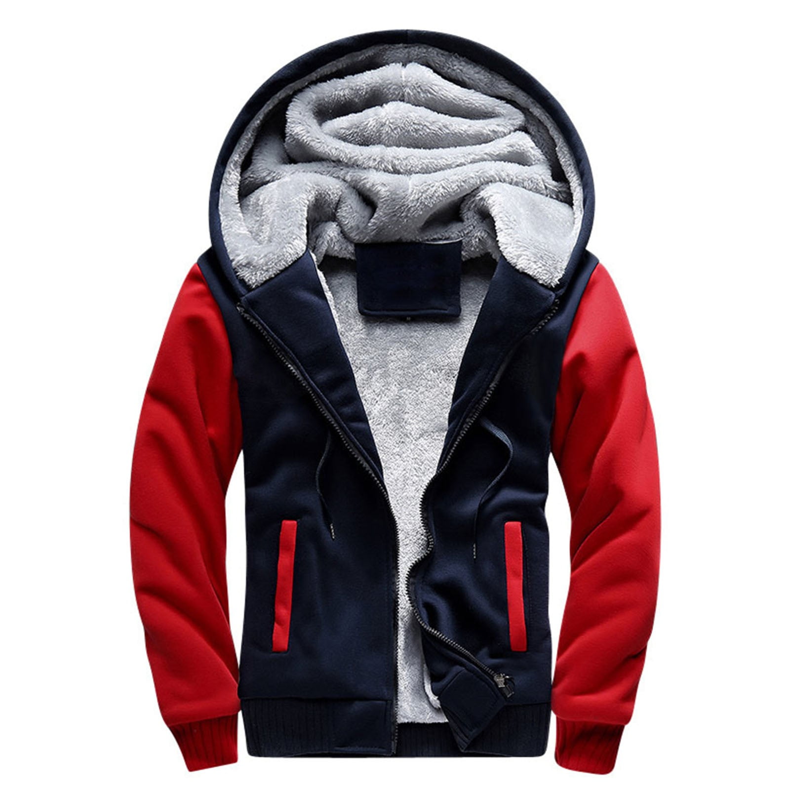 Aofany Sales Hoodies for Men, Mens Hoodies Zipper Hooded Sweater Coat Men's Solid Color Cardigan Men's Fashion Hoodies & Sweatshirts