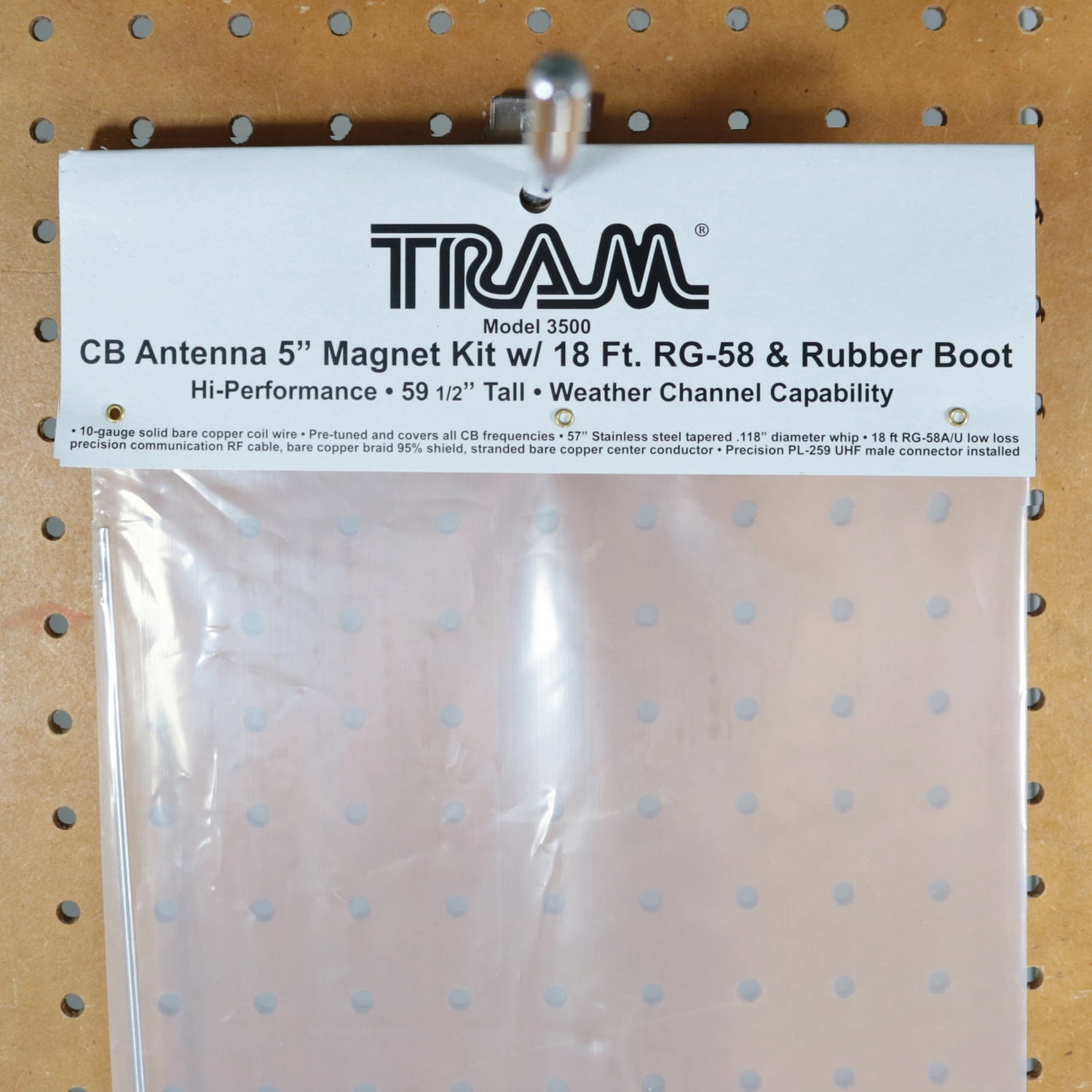 Tram 500-Watt 26-MHz to 30-MHz Heavy-Duty Trucker CB Magnet Antenna Kit