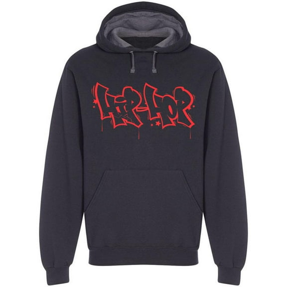 Hip Hop Graffiti Style Graphic Hoodie Men -Image by Shutterstock, Male x-Large