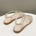 thumbnail image 6 of Ruyang Women's Rhinestone Roman Sandals Summer Ethnic Open Toe Flat Women's Shoes Womens Jelly Sandals, 6 of 9