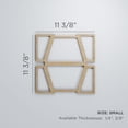 thumbnail image 3 of Ekena Millwork 11 3/8"W x 11 3/8"H x 3/8"T Small Greeley Decorative Fretwork Wood Wall Panels, Hickory, 3 of 3
