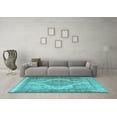 thumbnail image 3 of Ahgly Company Indoor Rectangle Persian Light Blue Traditional Area Rugs, 2' x 5', 3 of 4