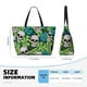 thumbnail image 4 of Disketp Skull and Palm Leaves Bolsa de Playa de Gran Capacidad, Bolso Impermeable y a Prueba de Arena para Mujer, Ideal para Playa, Piscina y Natación, 4 of 7