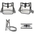thumbnail image 2 of LOXOMU Clear Bag for Stadium Events - PVC Clear Crossbody Bag Stadium Approved with Adjustable Strap Clear Purses for Women, 2 of 6