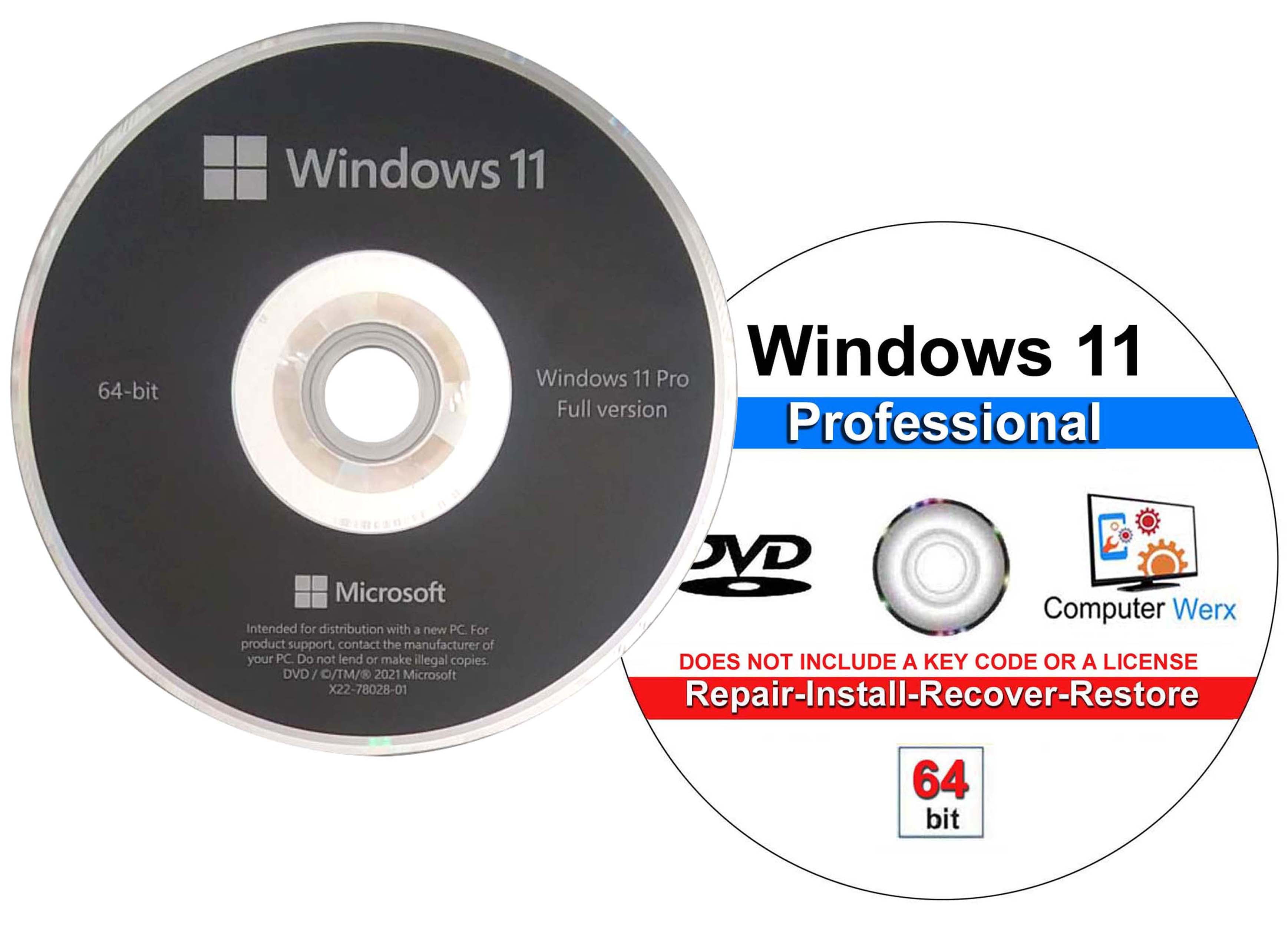 自作PC Windows 11 Pro/Core i5/16G/SSD240G Microsoft Windows 11 Pro 64-bit DVD, OEM - SFO-WIN11P64 – Intrex