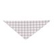 thumbnail image 3 of Greeniant Bufanda de baba para 4 estaciones, plegable, de algodón suave, elegante, reutilizable, ajustable, toalla Triangular para mascotas, para cuello Ropa para mascotas Tela escocesa blanca Greeniant PT003844-01, 3 of 6