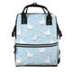 thumbnail image 1 of Easygdp Goose White Flowers para Bolsa de Bebé de Gran Capacidad con Múltiples Bolsillos, Bolsa de Pañales para Padres, Bolsa de Viaje Organizada y Elegante, 1 of 6