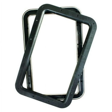 JR Products JRP11021 15.7 x 23.8 in. Deluxe Entry Door Window Frame Set, Black
