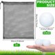 thumbnail image 2 of 100 Pcs Golf Practice Ball Hollow Golf Ball Training Golf Balls with Mesh Drawstring Storage Bags f, 2 of 5