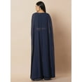 thumbnail image 4 of Indya Women's Navy Embroidered Long Shrug, 4 of 6