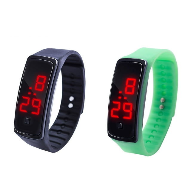 Reloj inteligente electrónico cuadrado pequeño rojo neto para estudiantes de estilo universitario Wmkox8yii gfajkfgbkjabf121