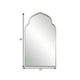 thumbnail image 5 of 38 Inch Wood Wall Mirror, Moroccan Style, Antique Silver, Saltoro Sherpi, 5 of 5