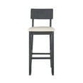 thumbnail image 5 of Linon Jamil 31" Indoor Wood Bar Stool, Dark Charcoal, 5 of 13