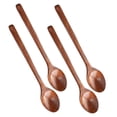 thumbnail image 5 of Wooden Long Handle Spoons Set of 4 Versatile Kitchen Utensils for Soup, Mixing, Serving, Honey, Jam & Desserts Elegant and Practical Cooking Ware, 5 of 5