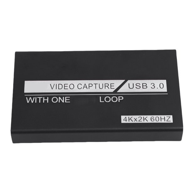 Tarjeta De Captura De Video 4K, Tarjeta De Captura USB 3.0 De Baja Latencia Con Bucle 4K De aleación De Aluminio Para Grabación En Tiempo Real