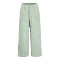 thumbnail image 4 of IDALL Linen Pants Women Wide Leg Pants Woman Women Retro Striped Design Loose Pocket Patchwork Casual Pants Lounge Pants Women Baggy Pants Army Green L, 4 of 5
