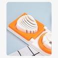 thumbnail image 5 of ZOURIH 3 Pcs Egg Slicer with Stainless Steel Wire Egg Slicer,Multifunctional Egg Cutter for Even Slicing & Wedging,Evenly Slicing Boiled Eggs Ham Banana and Strawberry,Orange, 5 of 5