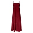 thumbnail image 3 of Robe Maxi pour Femmes en Polyester pour Vacances d'Été et Plage, 3 of 4