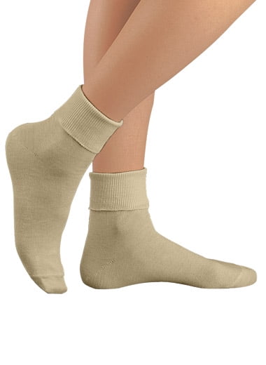 ladies brown ankle socks