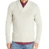 New Nautica Men's High Twist Shawl Collar Sweater, Limestone, S, 3848-3