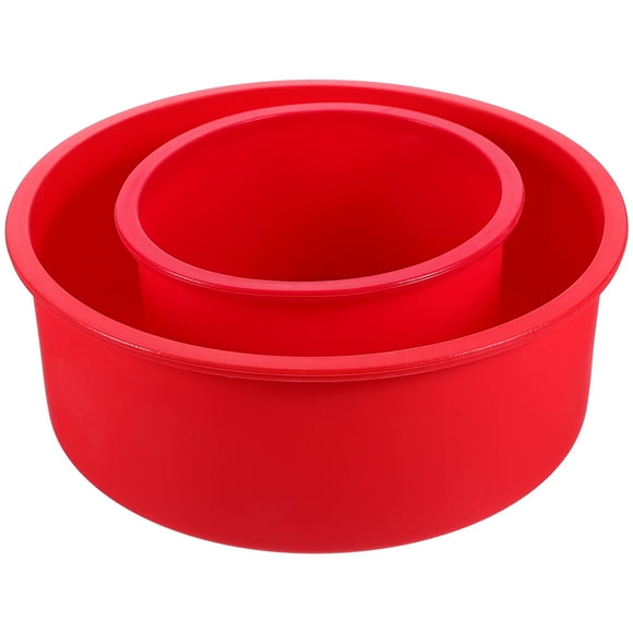 MasteelfCA 2Pcs Silicone Round Cake Pans Nonstick Silicone Muffin Mold Cake Mould Pastry Baking Mould