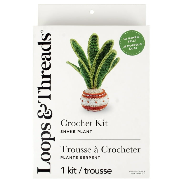 Intermediate Snake Plant Amigurumi Crochet Kit by Loops & Threads - Crochet  Starter Kit Includes Instructions and Materials - 1 Pack - Walmart.com