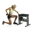 Weider TwoTier Utility Rack for Dumbbell, Kettlebell, and Medicine
