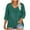 Green, variant on Miqool Women's Plus Size Sequin Tops V Neck 3/4 Length Sleeve Shinny Tunic Tops Club Cocktail Party Glitter Shirts Dressy Blouse Tops
