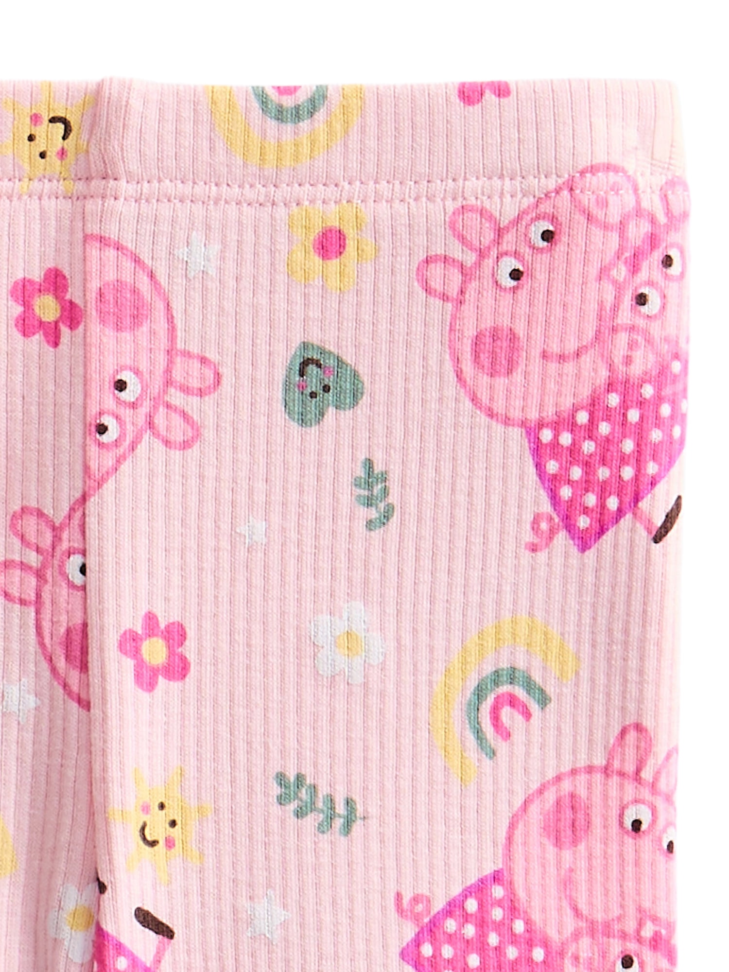 Peppa Pig Baby Girls Graphic Tee and Bike Shorts Set, 2-Piece, Sizes 0/3M-24M