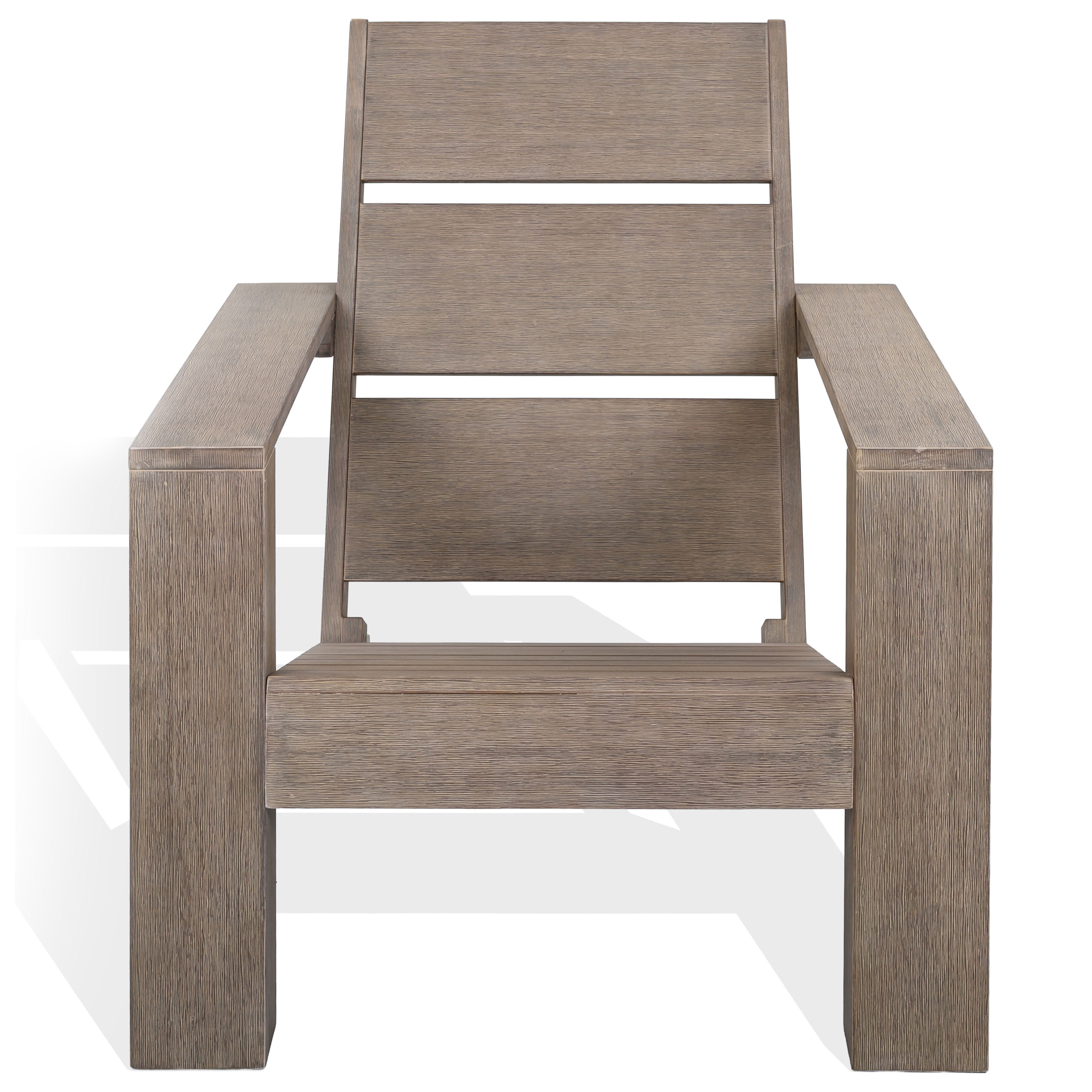 Safavieh Couture Coral Eucalyptus Adirondack Chair, Gray