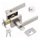 thumbnail image 1 of Cerradura Manija Seguridad Cuadrada Puerta Recamara Baño, 1 of 7