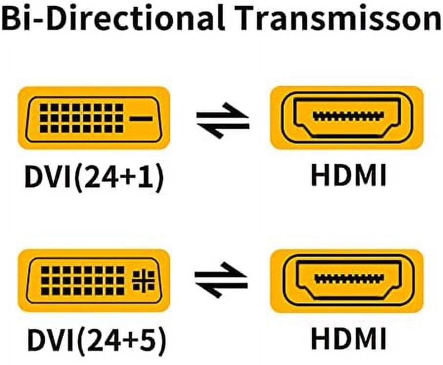 Black-i Bi-hddvi500 Dvi-d (24+1) To Hdmi Cable 4k 30hz 5 Meter