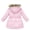 Pink, variant on Odeerbi 2025 Toddler Baby Boys Girls Solid-color Jacket Hoodies Tops For Kids Winter Thick Warm Windproof Plush Collar Coat Outwear Jackets