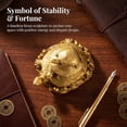 thumbnail image 2 of Pyrite Crystal Turtle Figurine, Tortoise Shell Decor for Home Office Desk Shelf, Feng Shui Style Tortoise Living Room Table Display Shelf Gift, 2 of 7