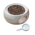 thumbnail image 2 of Calentador de tetera de cerámica, horno de vela con bandeja para velas, calentador de , taza, calentador , salvamanteles para calentar caf marrón perfecl Vela calentador de tetera, 2 of 8